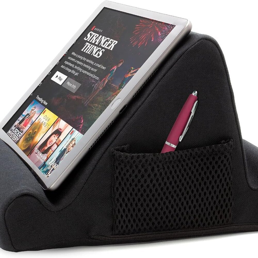 Memory Foam Lap Desk Tablet Holder, Holds Phones, iPads, E-Book Readers, 2 Viewi